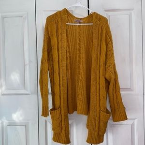 Love Tree chunky cable-knit cardigan